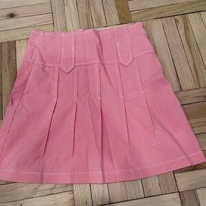 Pink Gingham Women's Skirt